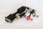   GV DSUB DVR A+M Második kábel korbács compact DVR-ekhez, audio, tv, spotmonitor