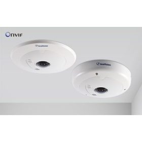  GV IP FER5302 Geovision 5 MP Fisheye IP kamera, 5 MP/10 fps, ICR, WDR, IP67, 12 VDC/24 VAC/PoE, SD slot, ONVIF