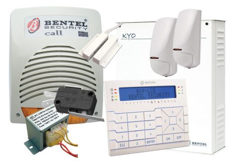 Bentel HÍVOG.8 PL  KYO 8+PRÉMIUM LCD + CALL + BETRAFÓ +TAMPER KAPCSOLÓ+2 db IMB-XIR200H INFRA+FM102W