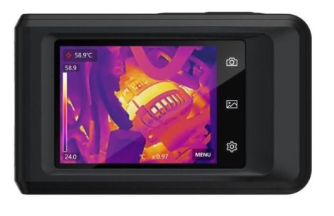 HIKMICRO HM-TP42-3AQF/W-Pocket2 Hordozható thermográfiai kamera, 256x192, 50°x37,2°, 3,5" érintő kijelző, -20°C–400°C, wifi