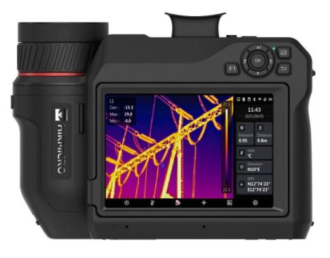 HIKMICRO HM-TP96-Q/W-SP60-L8 Hordozható thermográfiai kamera, 640x480, 24,8°x18,7°, 5" érintő kijelző, -20°C–650°C, wifi