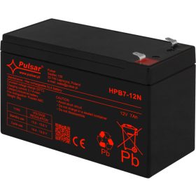   Pulsar HPB7-12N Akkumulátor 12V 7Ah, HPB széria, T1 (F1) csatlakozó