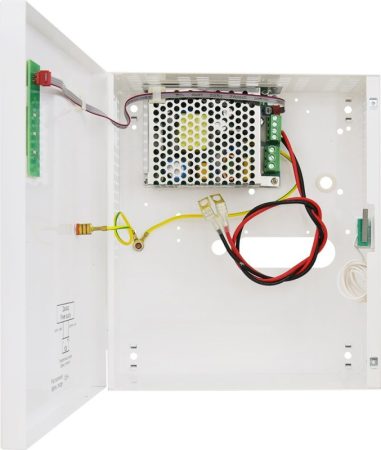 Pulsar HPSB-12V3A-B Falra szerelhető, zárható fémdobozos kapcsolóüzemű szünetmentesíthető tápegység, 13,8V/3A/7Ah