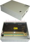   Tápegység HS12512 12V DC / 16 kimenet 12.5A (ipari, dobozolt)