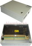   Tápegység HS12512 12V DC / 16 kimenet 12.5A (ipari, dobozolt)