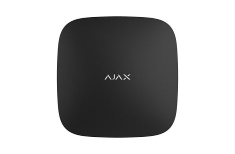 Ajax HUB-2-4G-BLACK Hub 2 vezeték nélküli riasztóközpont, 4G, 3G, 2G és Ethernet, riasztás kiegészítése képpel, fekete