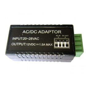   Tápfeszültség átalakító, ICP-A2412/1A, 24V AC-ről 12V DC-re, 1A