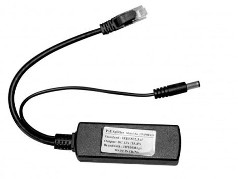 IIP-POE11R, POE / 12V DC splitter, tápleválasztó modul