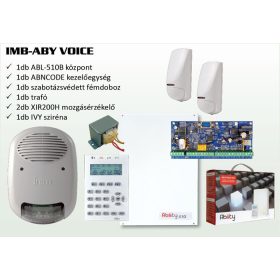   Inim IMB-ABY VOICE  Inim riasztó szett ABL-510B központ + ABNCODE + fémdoboz + trafó + 2db IMB-XIR200H + IVY