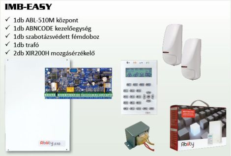  Inim IMB-EASY szett, 1 db IMB-ABL510M-KIT, 2 db IMB-XIR200H