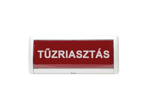 Inim IMT-ISS020  Hagyományos felirati tábla hangjelzővel. Különböző feliratok, IP54 (kültérre is)