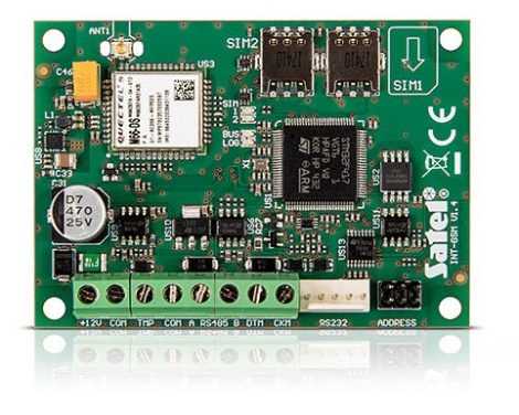 Satel INT-GSM GSM/GPRS kommunikátor, SATEL INTEGRA rendszerekhez, két NANO SIM foglalat