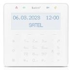   Satel INT-KSG2R-W Érintőgombos kezelő, fehér háttérfény és kijelző, kártyaolvasó, fehér