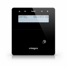   Satel INT-KWRL2-B Vezeték nélküli LCD kezelő INTEGRA központokhoz, kártyaolvasóval és lenyíló billentyűzetvédővel