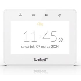   Satel INT-TSG2R-W 4,3" érintőképernyős kezelő, fehér, Mifare hitelesítés