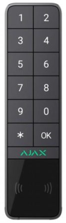 Ajax KEYPAD-OUTDOOR-GRAPHITE Keypad Outdoor kültéri kezelő kártyaolvasóval, szürke