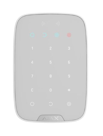 Ajax KEYPAD-PLUS-WHITE Keypad Plus kezelő kártyaolvasóval, fehér