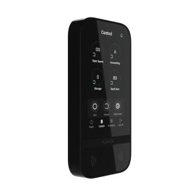   Ajax KEYPAD-TOUCHSCREEN-BLACK Keypad TouchScreen 5" érintőképernyős kezelő, kártyaolvasóval, fekete