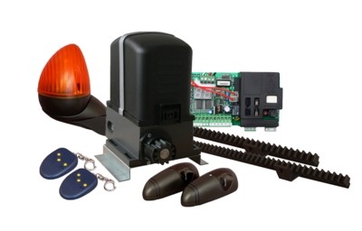 Proteco KIT-PUSHED-5 - tolókapu kit, 1db MOVER-5N tolókapu motor, 1db T011S/NOD vezérlés, beépített fixkódos rádióvevővel