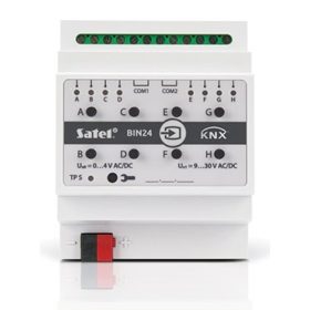   Satel KNX-BIN 24 Univerzális bináris bemeneti modul KNX automatizálási rendszerhez, 8 bemenet