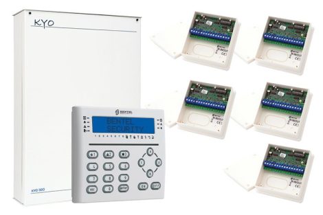 Bentel KOLOSSZ. B AB  KYO 320 központ + ABSOLUTA LCD kezelő + 5 db KYO M-IN/OUT