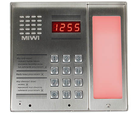 MATIBUS SE MA1062/106D, társasházi kaputelefon, digitális kültéri hívómodul billentyűzettel