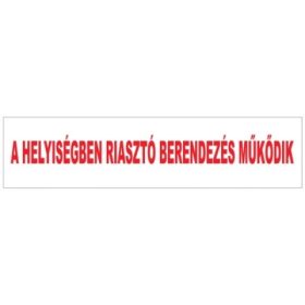 Tábla, MHRBM0401, figyelmeztető riasztós MATRICA