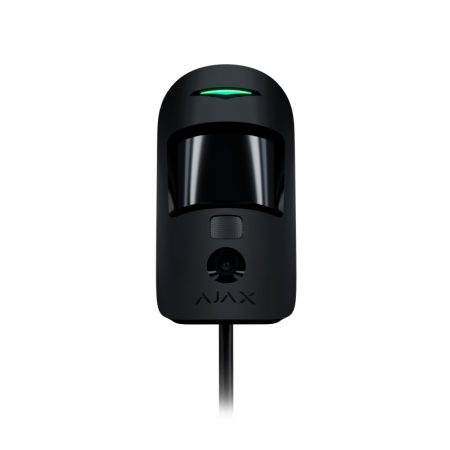 Ajax MOTIONCAM-PHOD-FIBRA-BLACK MotionCam PIR mozgásérzékelő PhOD beépített kamerával, kép felhasználói igényre, fekete