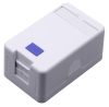 Nestron NBN-KEY-11U-S Keystone fali aljzat, felületre szerelhető, 1 portos, árnyékolatlan, 90°/180° keystone kompatibilis Nestron NBN-KEY-11U-S Keystone fali aljzat, felületre szerelhető, 1 portos, árnyékolatlan, 90°/180° keystone kompatibilis
