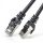 Nestron NCN-P1C6SF-025CLSBK S/FTP patch kábel, Cat6, LSOH/LSZH, réz, fekete, 0,25 m