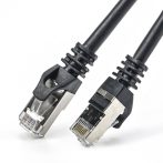   Nestron NCN-P1C6SF-1CLSBK S/FTP patch kábel, Cat6, LSOH/LSZH, réz, fekete, 1 m