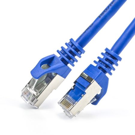 Nestron NCN-P1C6SF-1CLSBL S/FTP patch kábel, Cat6, LSOH/LSZH, réz, kék, 1 m