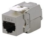   Nestron NPN-KEY-1C6SF-180WT Keystone STP csatlakozó, Cat6, 180°, szerszám nélkül szerelhető