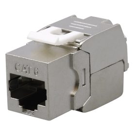   Nestron NPN-KEY-1C6SF-180WT Keystone STP csatlakozó, Cat6, 180°, szerszám nélkül szerelhető