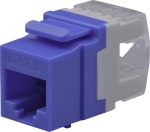   Nestron NPN-KEY-1C6U-180C-BL Keystone UTP csatlakozó, Cat6, 180°, dual IDC (Krone/110), kék