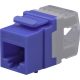 Nestron NPN-KEY-1C6U-180C-BL Keystone UTP csatlakozó, Cat6, 180°, dual IDC (Krone/110), kék