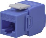   Nestron NPN-KEY-1C6U-180WT-BL Keystone UTP csatlakozó, Cat6, 180°, szerszám nélkül szerelhető, kék