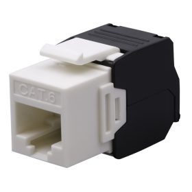   Nestron NPN-KEY-1C6U-180WT Keystone UTP csatlakozó, Cat6, 180°, szerszám nélkül szerelhető