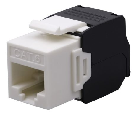 Nestron NPN-KEY-1C6U-180WT Keystone UTP csatlakozó, Cat6, 180°, szerszám nélkül szerelhető