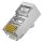 Nestron NPN-RJ45-1C5SF-PC100 Árnyékolt, RJ45 csatlakozó, Cat5e, fali és patch kábelekhez, 100 db/csomag