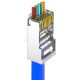Nestron NPN-RJ45-1C6PTSF-PC10 Árnyékolt RJ45 csatlakozó, Cat6, átfűzhető, fali és patch kábelekhez, 10 db/csomag