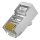 Nestron NPN-RJ45-1C6SF-PC10 Árnyékolt RJ45 csatlakozó, Cat6, fali és patch kábelekhez, 10 db/csomag