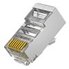 Nestron NPN-RJ45-1C6SF-PC100 Árnyékolt RJ45 csatlakozó, Cat6, fali és patch kábelekhez, 100 db/csomag Nestron NPN-RJ45-1C6SF-PC100 Árnyékolt RJ45 csatlakozó, Cat6, fali és patch kábelekhez, 100 db/csomag