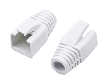 Nestron NPN-RJ45-1SRB-W100 Törésgátló RJ45 csatlakozóhoz, 100 db/csomag, fehér