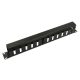 Nestron NRCM-LI-1M 19" kábel rendező panel, 1U, vízszintes, fedéllel, fém
