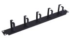  Nestron NRCM-RI-1M 19" kábel rendező panel, 1U, vízszintes, fém