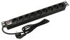 Nestron NRPD-SH-109 19" elosztósáv (PDU) kapcsolóval, 9 Shuko csatlakozó Nestron NRPD-SH-109 19" elosztósáv (PDU) kapcsolóval, 9 Shuko csatlakozó