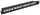 Nestron NRPP-KEY-124U-H 19" keystone patch panel, 24 port, Cat5e/Cat6/Cat6A kompatibilis, árnyékolatlan, tehermentesítővel