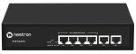   Nestron NSP-104F02F-65M 6 portos 10/100 PoE switch (65 W), 4 PoE+ / 2 RJ45 uplink port, nem menedzselhető