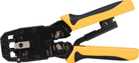 Nestron NTC-200AR Moduláris krimpelő fogó, 10P10C, 8P8C(RJ45), 6P6C(RJ12), 6P4C(RJ11), 4P4C, 4P2C